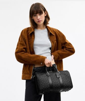 コンパス バッグ 35・シグネチャー キャンバス | COACH/コーチ